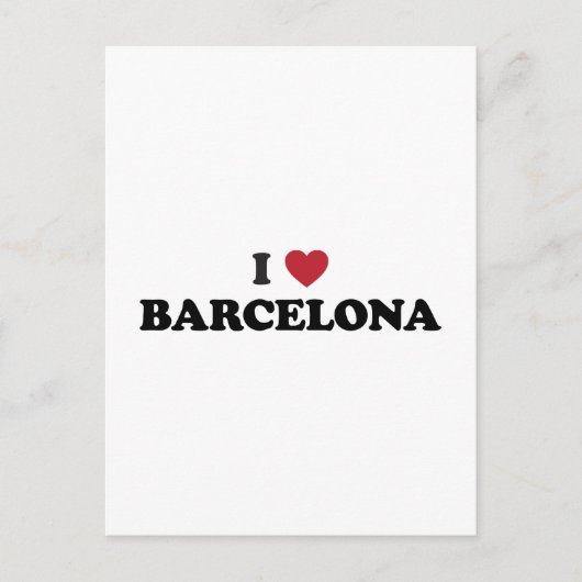 I Heart Barcelona Spanje Briefkaart (Voorkant)