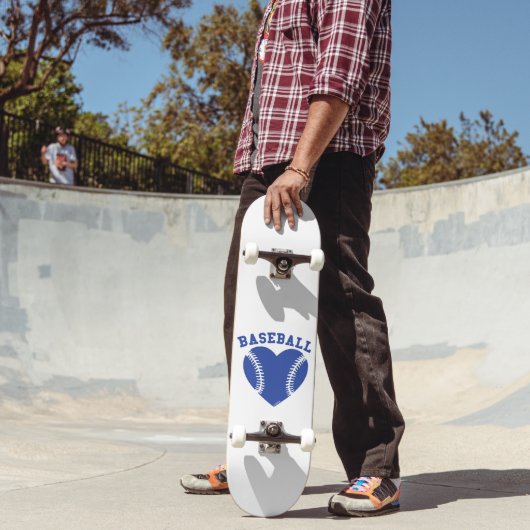 I HEART BASEBALL PERSOONLIJK SKATEBOARD (Buiten 2)