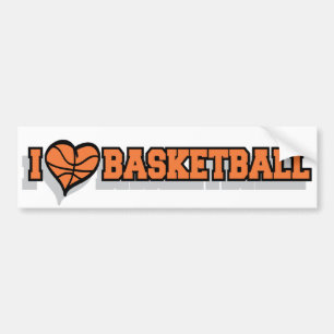 I Heart Basketball Bumpersticker