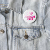 I Heart Bathroom Stalls Ronde Button 5,7 Cm (In situ)