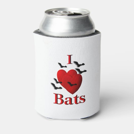 I Heart Bats Blikjeskoeler (Blikje Achterkant)