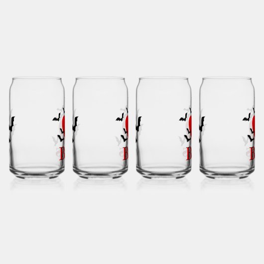 I Heart Bats Blikvorm Glas (Rechts)