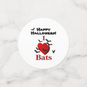 I Heart Bats Happy Halloween Confetti (Kleine voorkant)