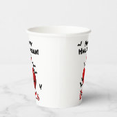 I Heart Bats Happy Halloween Papieren Bekers (Rechts)