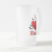I Heart Bats Matglas Bierpul (Voorkant rechts)