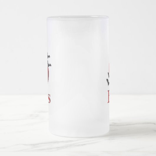 I Heart Bats Matglas Bierpul (Center)