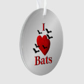 I Heart Bats Ornament (voorkant)