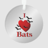 I Heart Bats Ornament (achterkant)