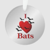I Heart Bats Ornament (voorkant)