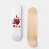 I Heart Bats Persoonlijk Skateboard (Voorkant)