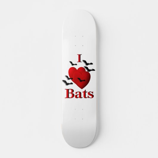 I Heart Bats Persoonlijk Skateboard (Voorkant)