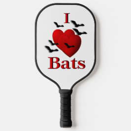 I Heart Bats Pickleball Paddle