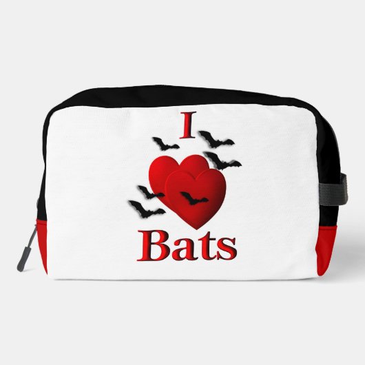 I Heart Bats Toilettasje (Achterkant)