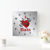I Heart Bats Wall klok (Huis)