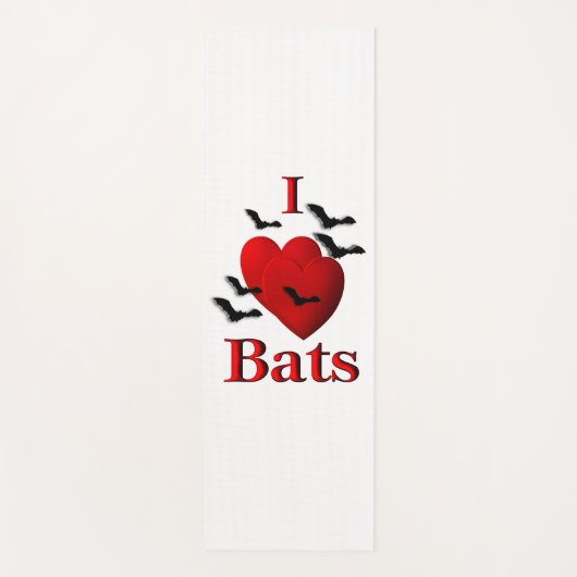 I Heart Bats Yogamat (Voorkant)