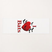 I Heart Bats Yogamat (Voorkant (horizontaal))