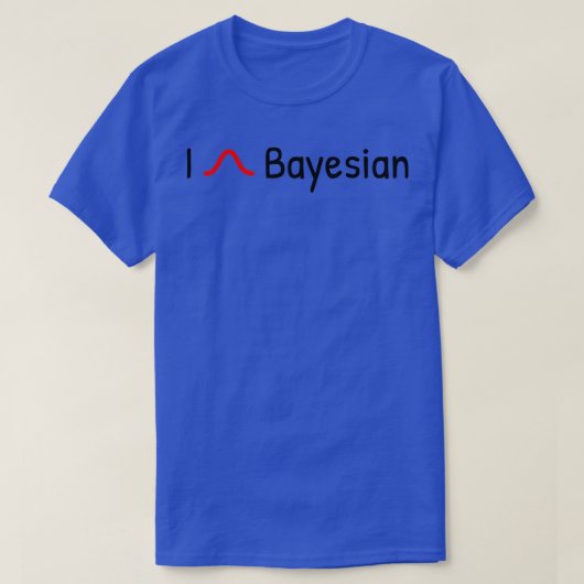 I Heart Bayesian T-shirt (Design voorkant)