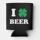 I Heart Beer Black Blikjeskoeler (Voorkant)