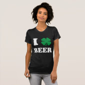 I Heart Beer Black T-shirt (Voorkant volledig)
