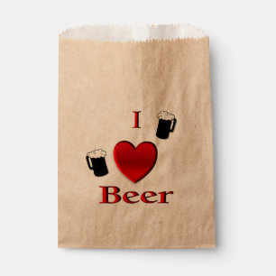 I Heart Beer Design Bedankzakje