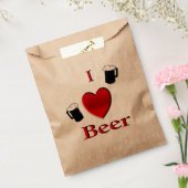 I Heart Beer Design Bedankzakje (Gezegeld)