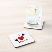 I Heart Beer Design Bier Onderzetter (Rechterzijde)