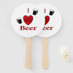 I Heart Beer Design Handwaaier
