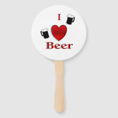 I Heart Beer Design Handwaaier (Voorkant)