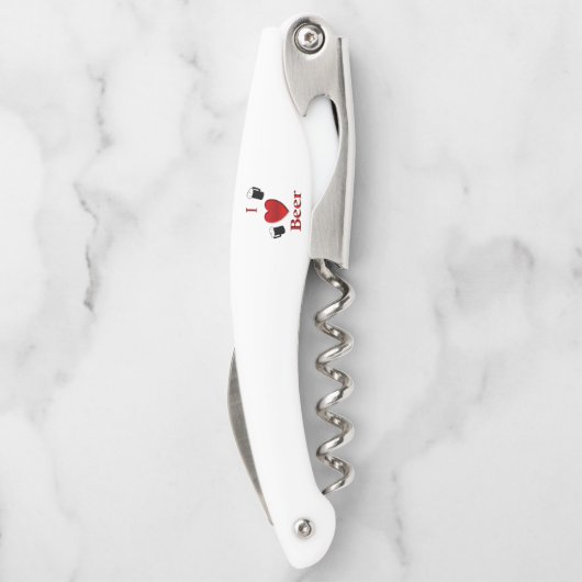 I Heart Beer Design Kurkentrekker (Achterkant)