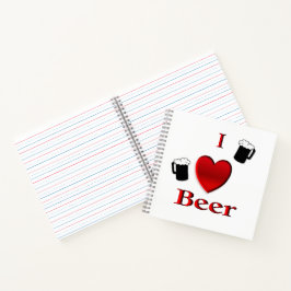 I Heart Beer Design Notitieboek