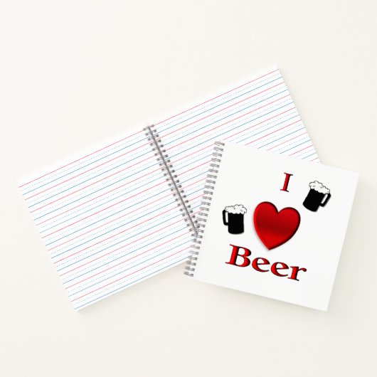 I Heart Beer Design Notitieboek (Binnen)