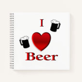 I Heart Beer Design Notitieboek (Voorkant)