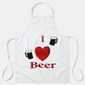 I Heart Beer Design Schort (Voorkant)