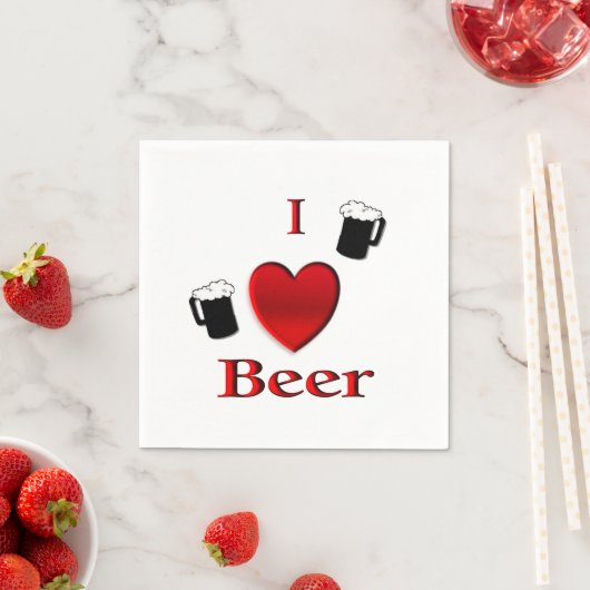 I Heart Beer Design Servet (Insitu)