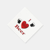 I Heart Beer Design Servet (Hoek)
