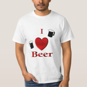 I Heart Beer Design T-shirt