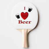 I Heart Beer Design Tafeltennisbatje (Achterkant)