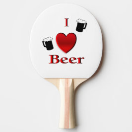 I Heart Beer Design Tafeltennisbatje