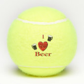 I Heart Beer Design Tennisballen (Achterkant)