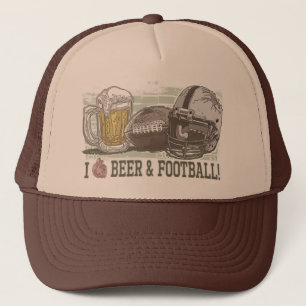 I Heart Beer en Football Trucker Pet