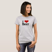 I Heart Beer T-shirt (Voorkant volledig)