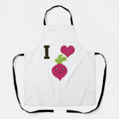 I Heart Beets Schort (Voorkant)
