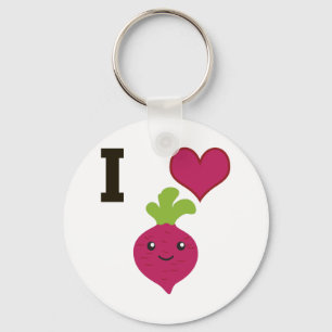 I Heart Beets Sleutelhanger