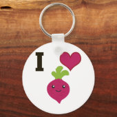I Heart Beets Sleutelhanger (Voorkant)
