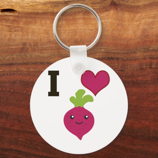 I Heart Beets Sleutelhanger (Voorkant)