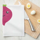I Heart Beets Theedoek (Quarter Fold)