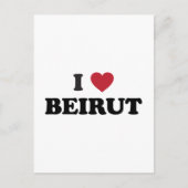 I Heart Beirut Libanon Briefkaart (Voorkant)