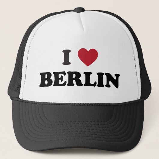 I Heart Berlin Duitsland Trucker Pet (Voorkant)