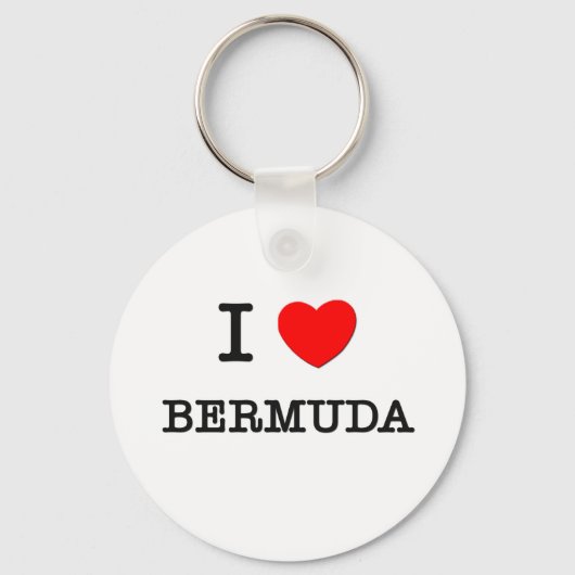I HEART BERMUDA SLEUTELHANGER (Voorkant)
