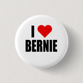 "I HEART BERNIE" RONDE BUTTON 3,2 CM